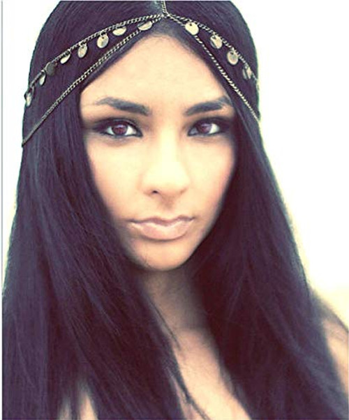 Cathercing Women Bohemian Gold Head Chain Headband Bridal Head Chain Wedding Headpiece Hair Jewelry Accessories for Bridal and Girl Hair Accessories Cathercing Women Bohemian Gold Head Chain Headband Bridal Head Chain Wedding Headpiece Hair Jewelry Accessories for Bridal and Girl Hair Accessories