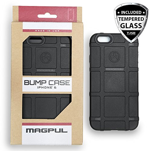 Apple iPhone 6/6s 4.7" Case, Magpul Industries Bump MAG486 Case Cover Polymer Retail Packaging Apple iPhone 6/6s 4.7" + Tempered Glass Screen Protector (Black) Apple iPhone 6/6s 4.7" Case, Magpul Industries Bump MAG486 Case Cover Polymer Retail Packaging Apple iPhone 6/6s 4.7" + Tempered Glass Screen Protector (Black)