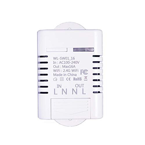 MHCOZY 2 Channel WIFI Smart Switch DIY Smart Home App Remote and Voice Control Home Appliance Compatible with Alexa Google 16A 1CH WIFI Switch