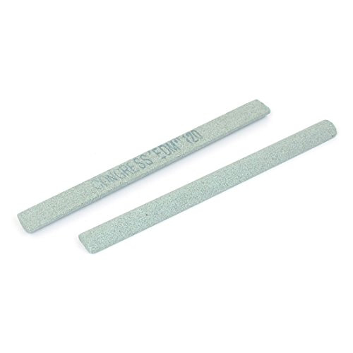 Uxcell a15111900ux0170 Abrasives Grinding Polishing Oil Stone Stick Sharpener 120 Grit 2 Pcs
