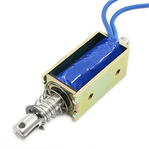 DC 12V 1A 10mm Stroke 600g Push Pull Open Frame Solenoid Electromagnet
