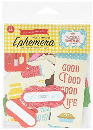 Echo Park Paper Company Happiness is Homemade Frames   Tags Ephemera