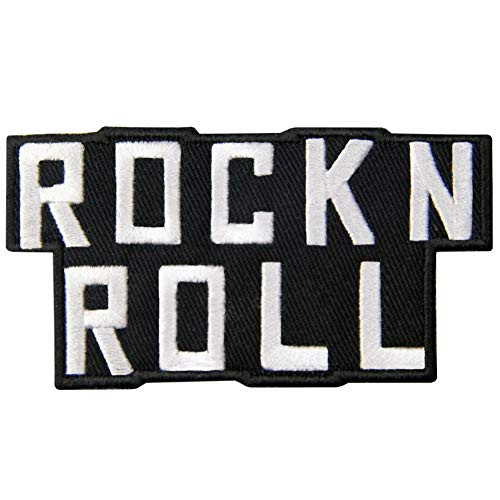 Rock and Roll Patch Embroidered Punk Heavy Metal Musical Applique Badge Iron On Sew On Emblem