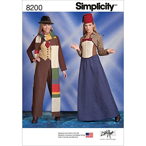 Simplicity Pattern 8200 Misses  Costumes Size R5 14-16-18-20-22