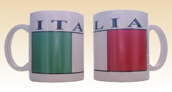 Italy - ONE 12 oz- Coffee Mug Italia