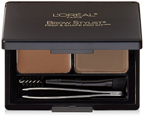 L Oreal Paris Brow Stylist Prep and Shape Pro Brow Kit  Medium To Dark  0-12 oz-