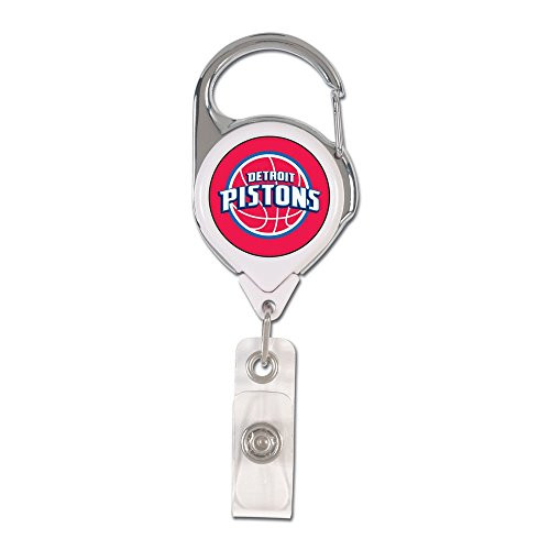 WinCraft NBA Detroit Pistons Retractable 2S Prem Badge Holders  Black