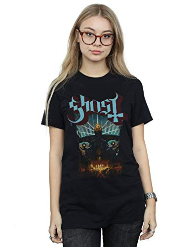 Ghost Women s Meliora Cover Boyfriend Fit T-Shirt Black XXX-Large