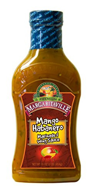 Margaritaville Sauces and Dressings Margaritaville Mango Habanero Marinade   Wing Sauce  16 Ounce