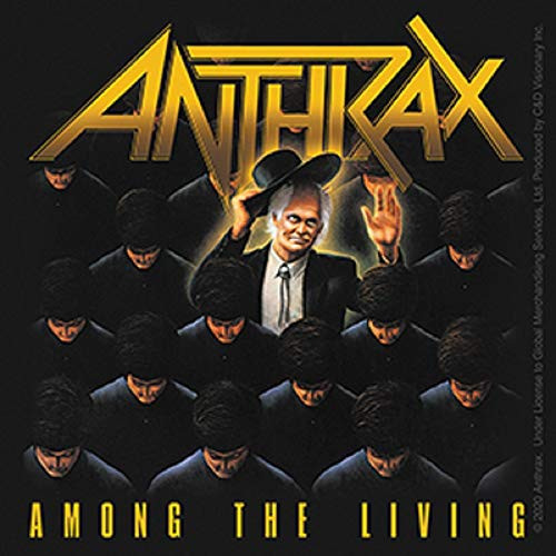 C D Visionary Anthrax Among The Living Sticker  Yellow