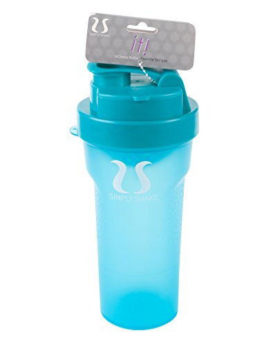 Simply Shake Bottle  500 ML  18 Ounces  Blue