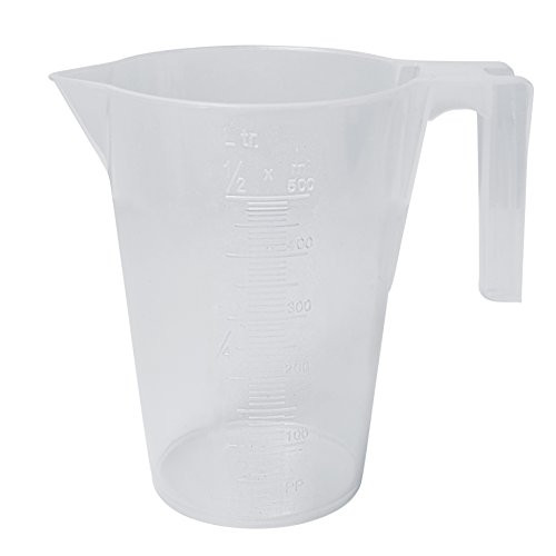 Bel-Art Tall Form 500ml Polypropylene Graduated Pitcher  10ml Graduation F28990-0000