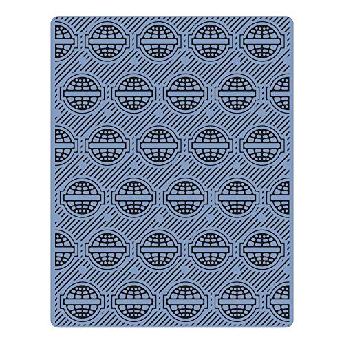 Sizzix 660241 Texture Fades Embossing Folder Globes by Tim Holtz