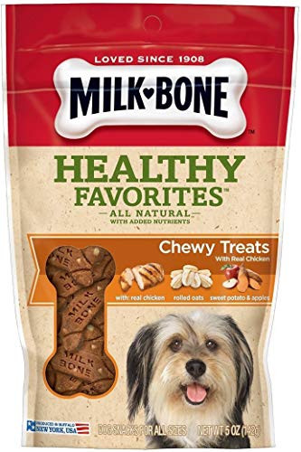 Milk-Bone Healthy Favorites Chewy Dog Treats  Real Chicken  5 Ounces
