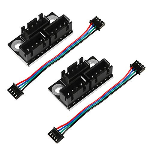 Aokin 3D Printer Parts and Accessories  2pcs 3D Printer Stepper Motor Parallel Module with 100mm Cables for Double Z Axis Dual Z Stepping Motors Reprap Prusa Lerdge 3D Printer Board