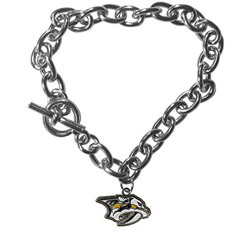 NHL Siskiyou Sports Womens Nashville Predators Charm Chain Bracelet One Size Team Color