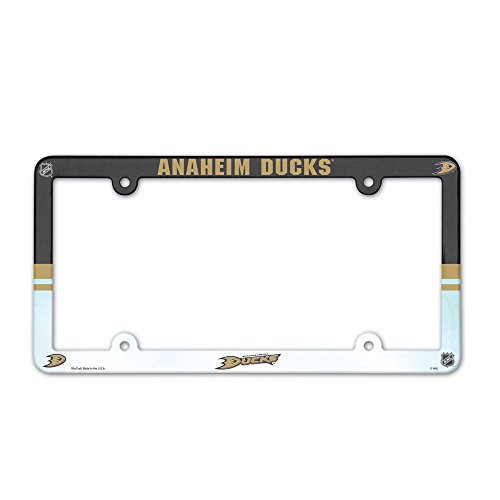 NHL Anaheim Ducks License Plate with Full Color Frame