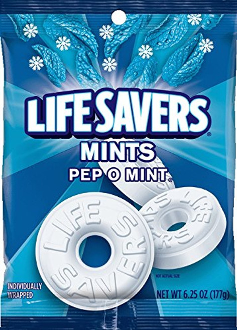 Lifesavers Wint-o-Green Mints Hard Candy Bag 6-25 oz Lifesavers Wint-o-Green Mints Hard Candy Bag 6-25 oz