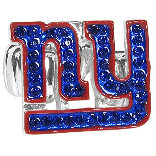 NFL Siskiyou Sports Womens New York Giants Crystal Ring One Size Team Color NFL Siskiyou Sports Womens New York Giants Crystal Ring One Size Team Color
