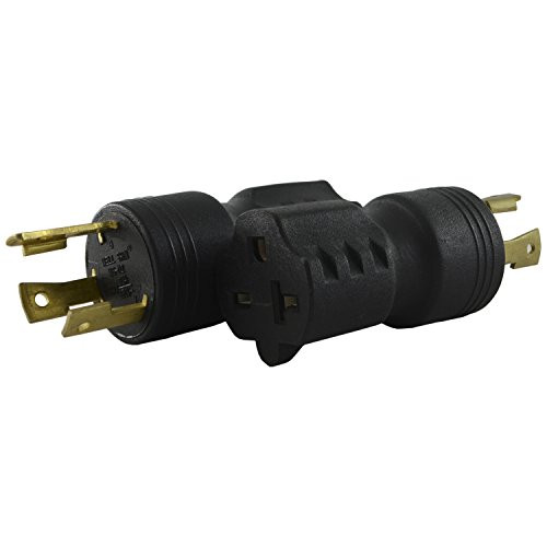 Conntek 30127 UNO Locking Plug NEMA L6-30P to NEMA 6-15/20R 250-Volt Adapter