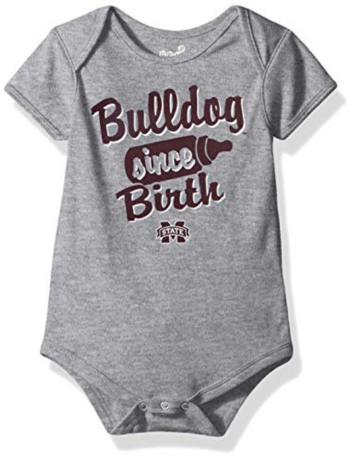 NCAA by Outerstuff NCAA Mississippi State Bulldogs Newborn Infant Since Birth Short Sleeve Alternate Color Bodysuit Multi 24 Months NCAA by Outerstuff NCAA Mississippi State Bulldogs Newborn Infant Since Birth Short Sleeve Alternate Color Bodysuit Multi 24 Months