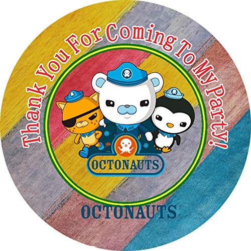 Octonauts Birthday Party Supplies 40 pcs Octonauts Birthday Party Stickers Thank You Classic Round Stickers