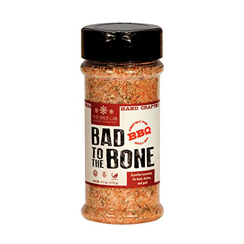 The Spice Lab No- 12 - Bad To The Bone BBQ Premium Gourmet Seasoning Blend Rub - 6-1oz- Shaker Jar