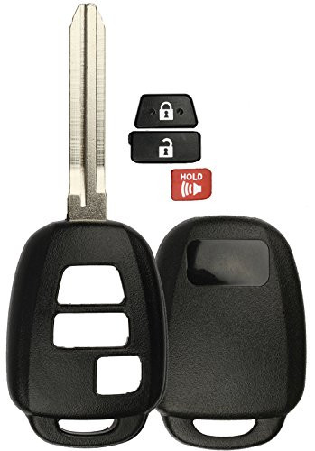 KeylessOption Just the Case Keyless Entry Remote Uncut Car Key Fob Shell Replacement for HYQ12BDM