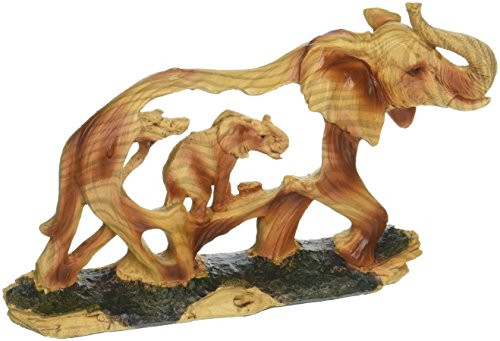 StealStreet SS-UG-MMD-194, 4.5 Inch Elephant in The Wild Woodlike Bust Scene Carving Figurine StealStreet SS-UG-MMD-194, 4.5 Inch Elephant in The Wild Woodlike Bust Scene Carving Figurine