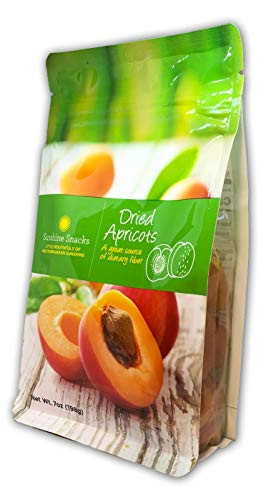 Sun Dried Apricots Premium Quality - Sunshine Snacks - 7 oz 0-44 lb