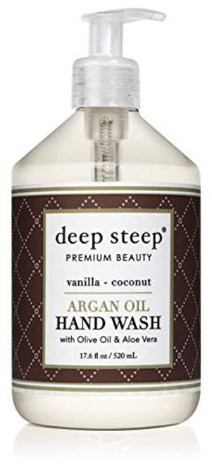 Deep Steep Argan Oil Hand Wash  Vanilla Coconut  17-6 Fluid Ounce