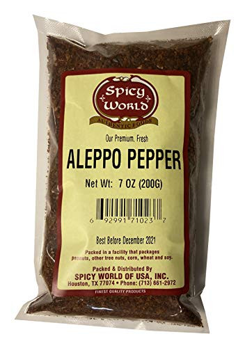 Aleppo Pepper 7 oz  Halaby Turkish Chili Pepper  Premium Crushed Pepper Flakes by Spicy World