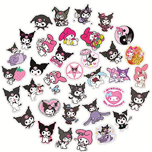 XYLL Cool Kuromi Stickers for Kids Water Bottle Waterproof Vinyl Decal for Teen Laptop Phone Bike Skateboard Cartoon Girl Compute Travel Case Sticker XYLL Cool Kuromi Stickers for Kids Water Bottle Waterproof Vinyl Decal for Teen Laptop Phone Bike Skateboard Cartoon Girl Compute Travel Case Sticker