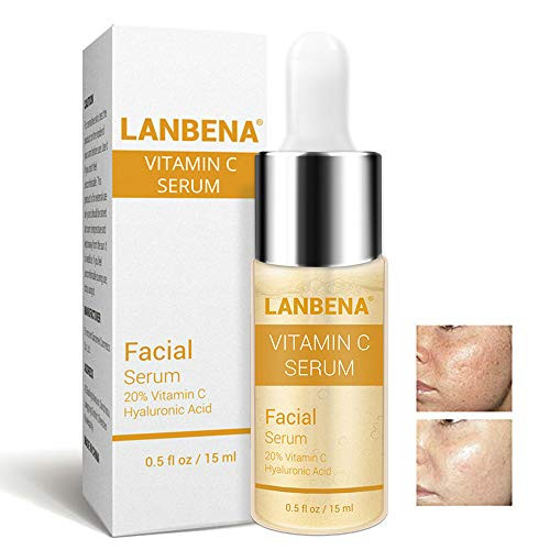 Vitamin C Serum Hyaluronic Acid Snail Face Essence Cream for Remove Freckle Fade Speckle Dark Spots Skin Anti-Aging Anti-Oxidation Repairing Damaged Skin