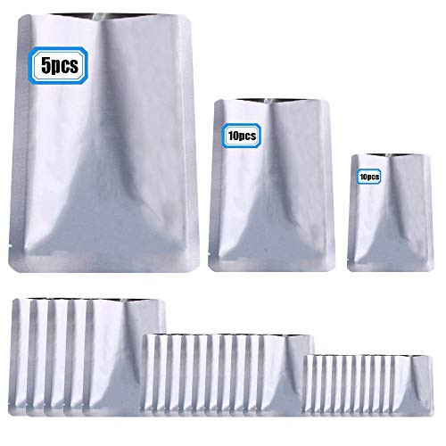 Mylar Bags 25 Pieces Mylar Aluminum Foil Bags  6 x 9 Inch  8 x 11 Inch  10 x 14 Inch mylar bags for food storage  Metallic Mylar Foil Flat Heat Sealing Bags for snacks Food Beans Storage Container Mylar Bags 25 Pieces Mylar Aluminum Foil Bags  6 x 9 Inch  8 x 11 Inch  10 x 14 Inch mylar bags for food storage  Metallic Mylar Foil Flat Heat Sealing Bags for snacks Food Beans Storage Container