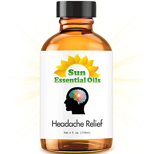 Headache Relief Blend Essential Oil Huge 4oz Bottle Bulk Headache Relief Blend Oil - 4 Ounce