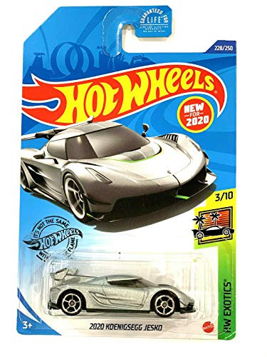 DieCast Hotwheels HW Exotics 228-250  Silver 2020 Koe-nigsegg Jesko