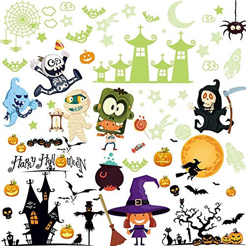 Nocturne 127pcs Halloween Window Clings and 2 Glow in The Dark Window Decals Combo for Window Glass Decorations Halloween Glass Decals for Party Decorations Glow in The Dark Window Decals Nocturne 127pcs Halloween Window Clings and 2 Glow in The Dark Window Decals Combo for Window Glass Decorations Halloween Glass Decals for Party Decorations Glow in The Dark Window Decals