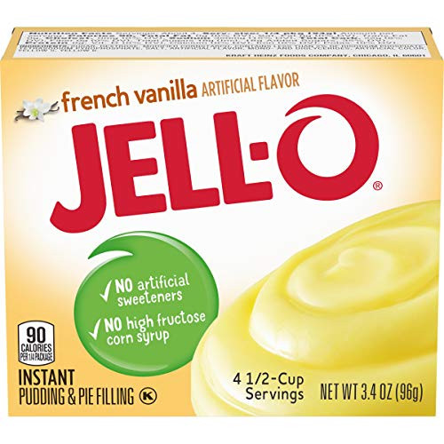 JELL-O French Vanilla Instant Pudding   Pie Filling Mix 3-4 oz Box