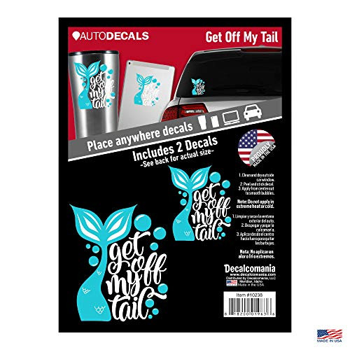 Mermaid Car Decal - Get Off My Tail Mermaid Car Sticker 5-25 All Weather Proof Mermaid Decals for Cars Set of 2 Mermaid Vinyl Sticker for Vehicle Cup Laptop Mermaid Car Decal - Get Off My Tail Mermaid Car Sticker 5-25 All Weather Proof Mermaid Decals for Cars Set of 2 Mermaid Vinyl Sticker for Vehicle Cup Laptop