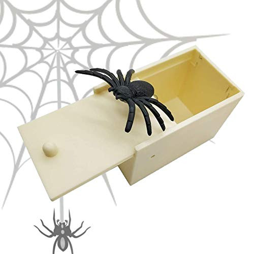 Spider Surprise Box Rubber Spider Prank Scare Box Fun Practical Hallowee Surprise Toy and Gag Gift Joke Boxes
