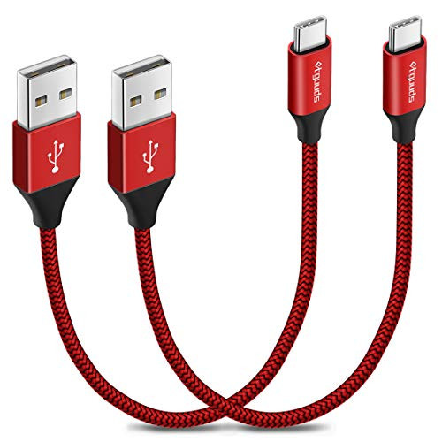 2-Pack 1ft Short USB C Cable 4-2A Fast Charging etguuds Nylon Braided Type C Fast Charger Cord for Samsung Galaxy S10 S9 S8 Plus S10 S9 Note 10-10-9-8 S10E A80 A70 A50 A40 A30 A20 A10eRed 2-Pack 1ft Short USB C Cable 4-2A Fast Charging etguuds Nylon Braided Type C Fast Charger Cord for Samsung Galaxy S10 S9 S8 Plus S10 S9 Note 10-10-9-8 S10E A80 A70 A50 A40 A30 A20 A10eRed