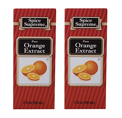 Spice Supreme Pure Orange Extract 2oz Pack of 2