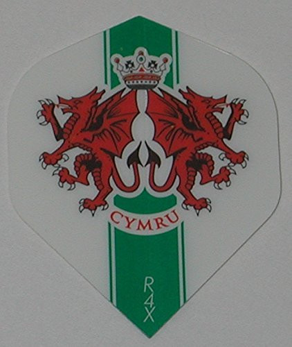 US Darts - 3 Sets 9 Flights Ruthless R4X Standard Wales  Cymru  Welsh Dart Flights - 100 Micron  Ex-Tough