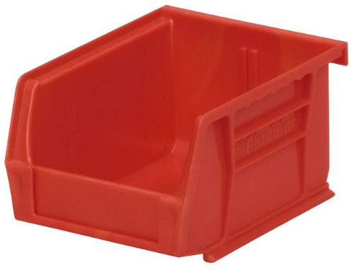 Akro-Mils 30210 Plastic Storage Stacking Hanging Akro Bin, 5-Inch by 4-Inch by 3-Inch, Red, Case of 24