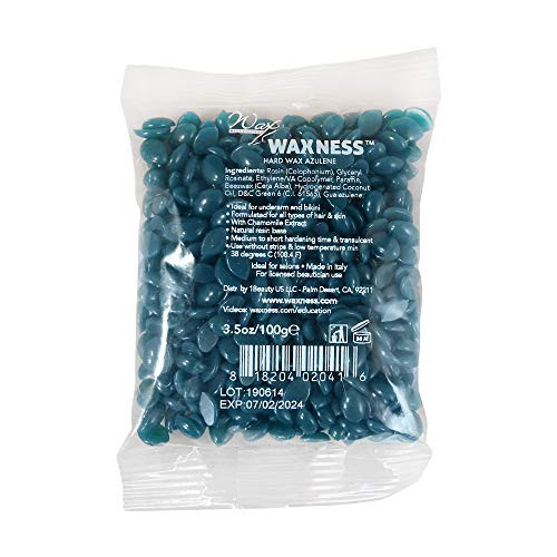 Wax Necessities Waxness Azulene Film Hard Wax Small Bag 3-5 Ounces