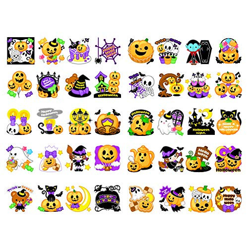 Seasonstorm Kawaii Halloween Anime Aesthetic Diary Travel Journal Paper Stickers Scrapbooking Stationery Sticker Flakes Art Supplies PK618