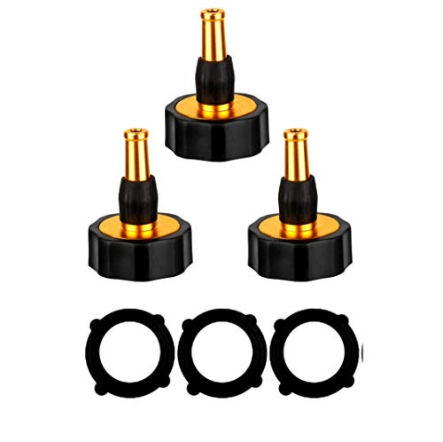 Bylion 3 Pack Water Hose Nozzle  Jet Sweeper Sprayer  Water Jet Nozzle Solid Sweeper Sprayer for Garden Hose Black
