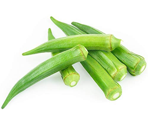 Longhorn Clemson Spineless Okra Seeds 8g 100 Bulk Vegetable Garden Huge Yields Huge Soft Pods! Organic Non GMO Fresh Green Vegetable