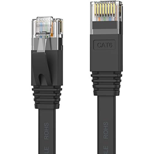 Senetem Cat 6 Ethernet Cable 15 ft- Flat Internet Network LAN Patch Cords  Cat6 High Speed Computer Wire Rj45 Connectors for Router  Modem 15FT